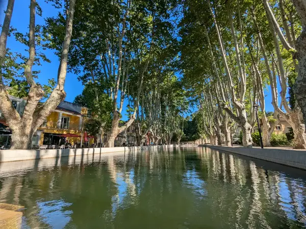 Le Bassin de l'étang à Cucuron