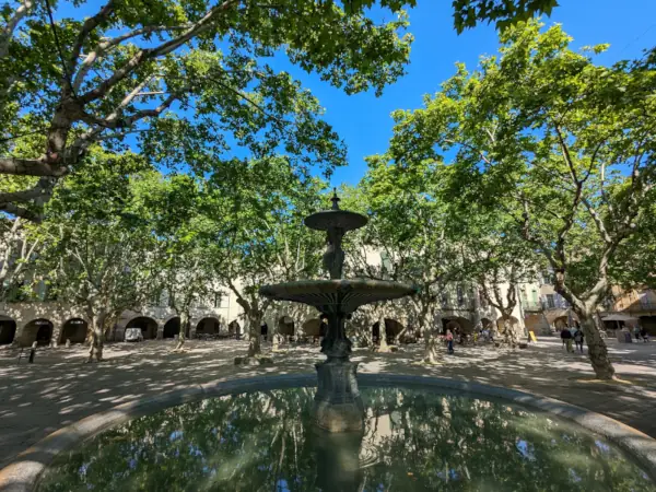 La Place aux Herbes à Uzès