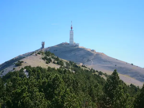 At the summit of Mont Ventoux
