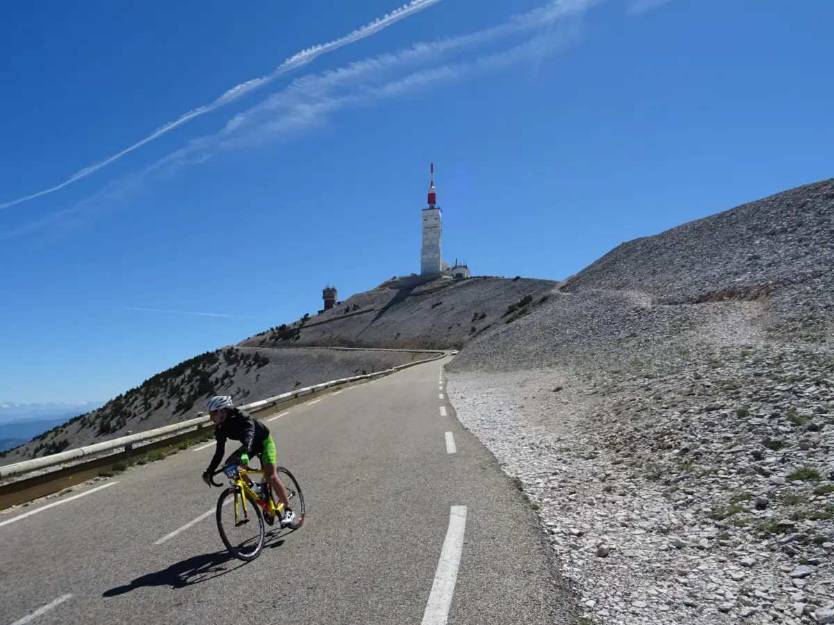 Der Mont Ventoux – eine Herausforderung für Radfahrer © VF