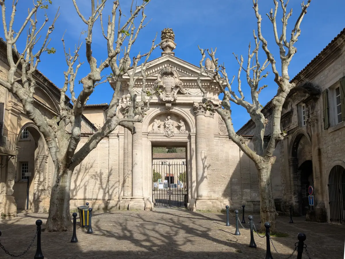 Monumental entrance gateway of the Chartreuse du Val de Bénédiction